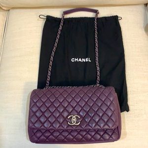 Chanel Matelasse Purple Lambskin Bag